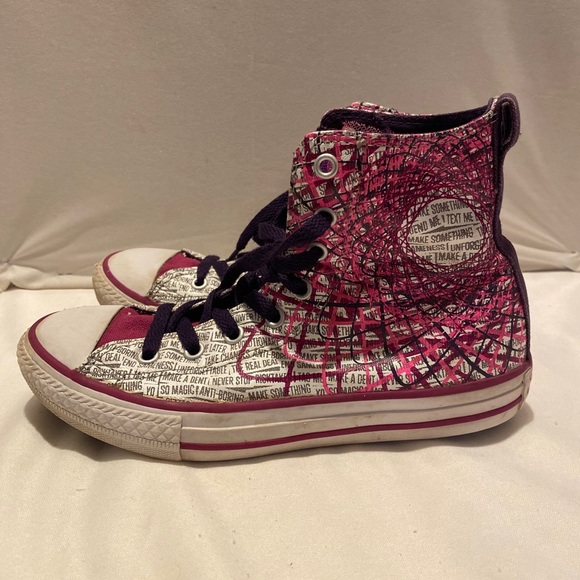 Converse Size 3 Chuck Taylor All Star Party Sneaker 649964F - Picture 3 of 15